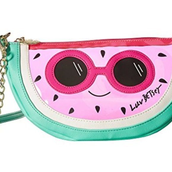 Betsey Johnson Kitsch Watermelon Clear Crossbody - Picture 4 of 5